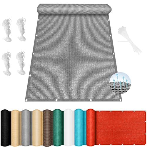 Toldo de sol para jardín gris claro rectangular transpirable exterior 70x100 2