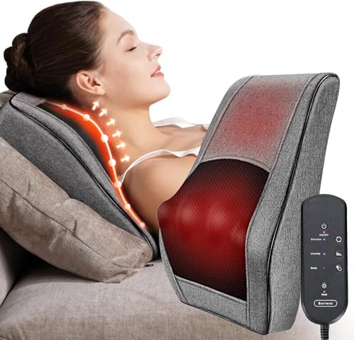 Neck Massager for Pain Relief Deep Tissue, Back Massager with Hea...