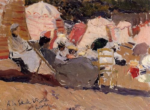 Peinture à l'huile sur toile de Biarritz par des professeurs d'art