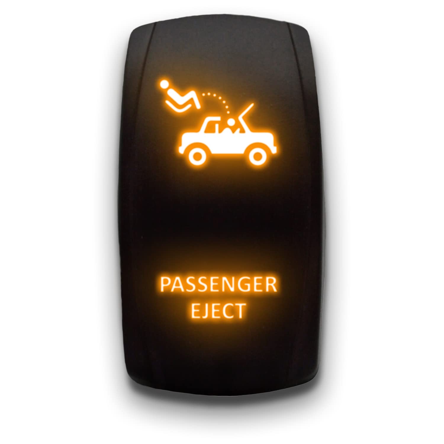 Stark IndustriesStark Industries PASSENGER EJECT - Orange - 5-PIN Laser Etched LED Rocker Switch Dual Light - 20A 12V ON/OFF