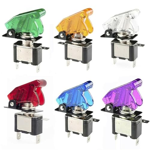 Interrupteur 12V 20A robuste avec levier de commande à LED verte - 4