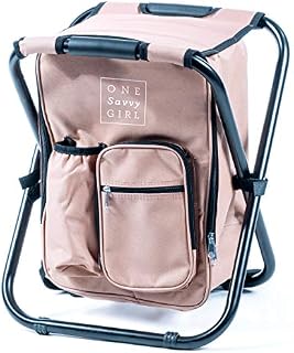 Ultralight Backpack Cooler Chair - Compact Lightweight and Portable Folding Stool - Perfect