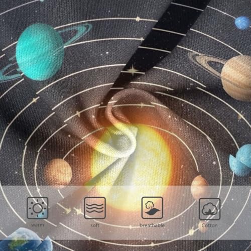 Solar System Colorful Planets Cotton Toddler Underwear, Kids Underwear, 2T–8 Years3