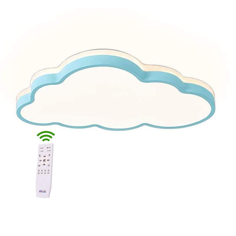Lampada da soffitto a LED a nuvole, soffitto a irraggiamento a 360 °, luce bianca e dimmerabile Optional per ragazzi e ragazze Camera da per classe Plafoniere (50 * 5.7cm Blu Dimming)