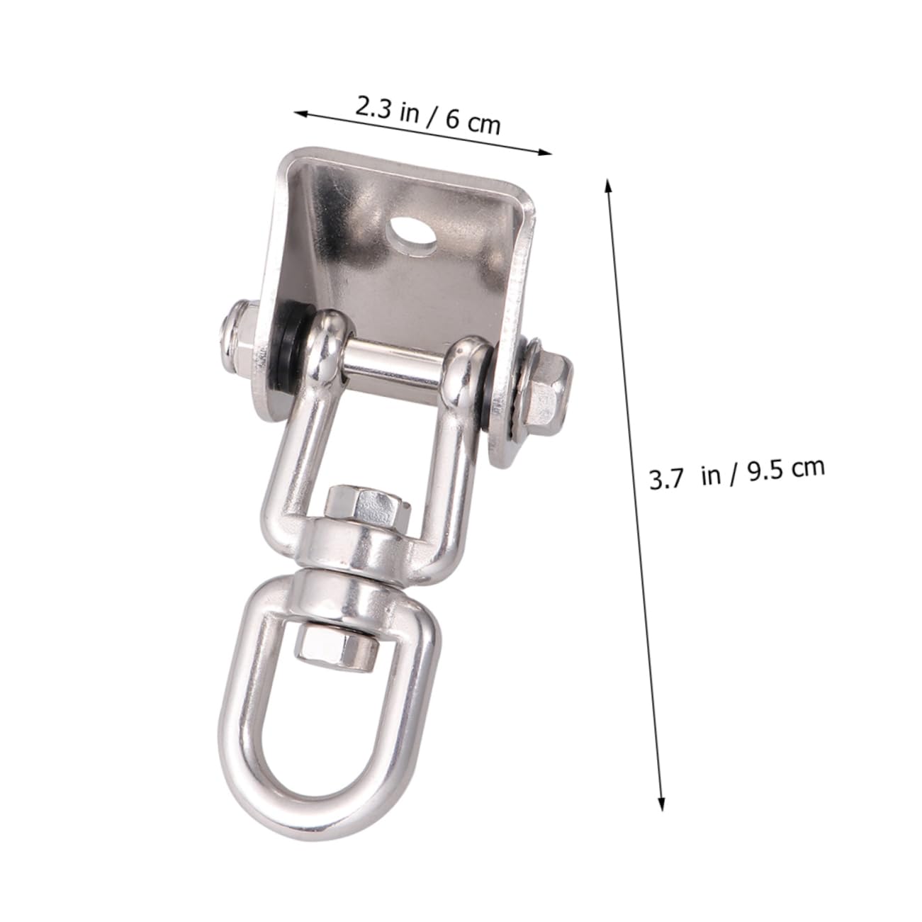 Gogogmee Stainless Steel Swing Chair Hook 304 Material 1 Set Rotating Fixing Hook for Hammock Ceiling Wall Mounting