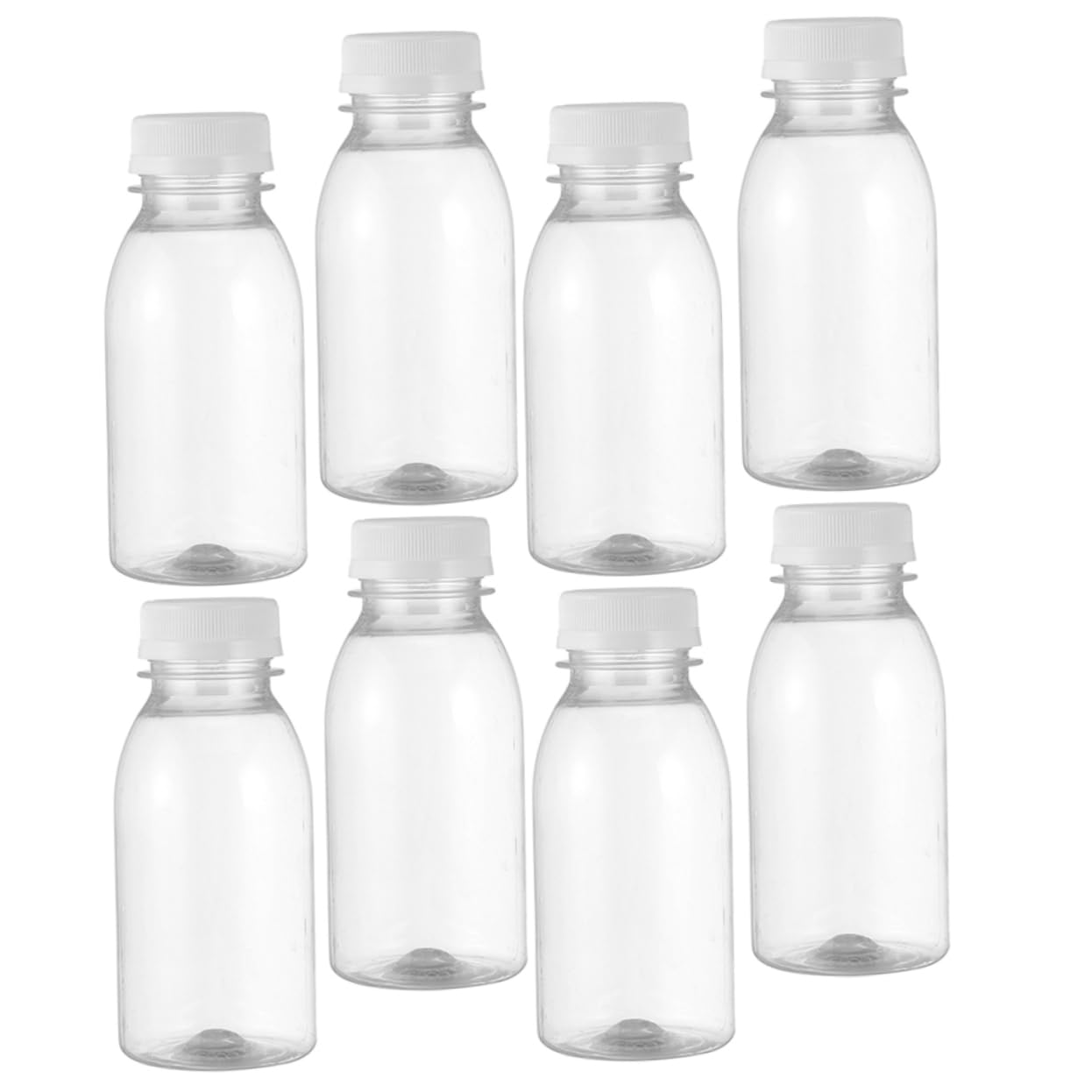 PLAFOPE Bottle Reusable Juice Bottles Portable Milk Bottles Empty Bottles for Travel Safe Pet Material