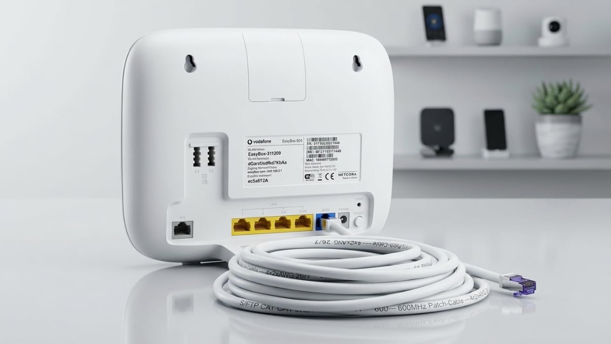 SuperFlex Câble LAN CAT 6A - 20 m - Gris - 1 pièce - Câble réseau/patch RJ45 S/FTP 10 Gbit/s 500 MHz