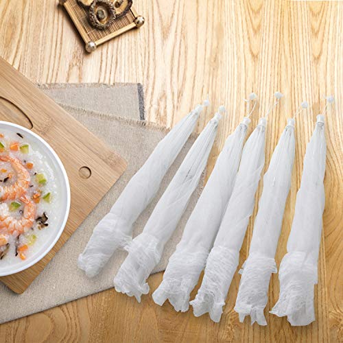 Armear 6 pack Large Pop-Up Mesh Food Cover Tent, 17 Inches Food Protector Covers Reusable and Collapsible Outdoor Picnic Food Covers Tent For Bugs, Parties Picnics, BBQs (White)