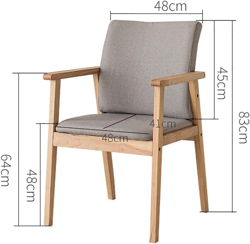 Sièges de table pour la maison fauteuil bois massif marron
