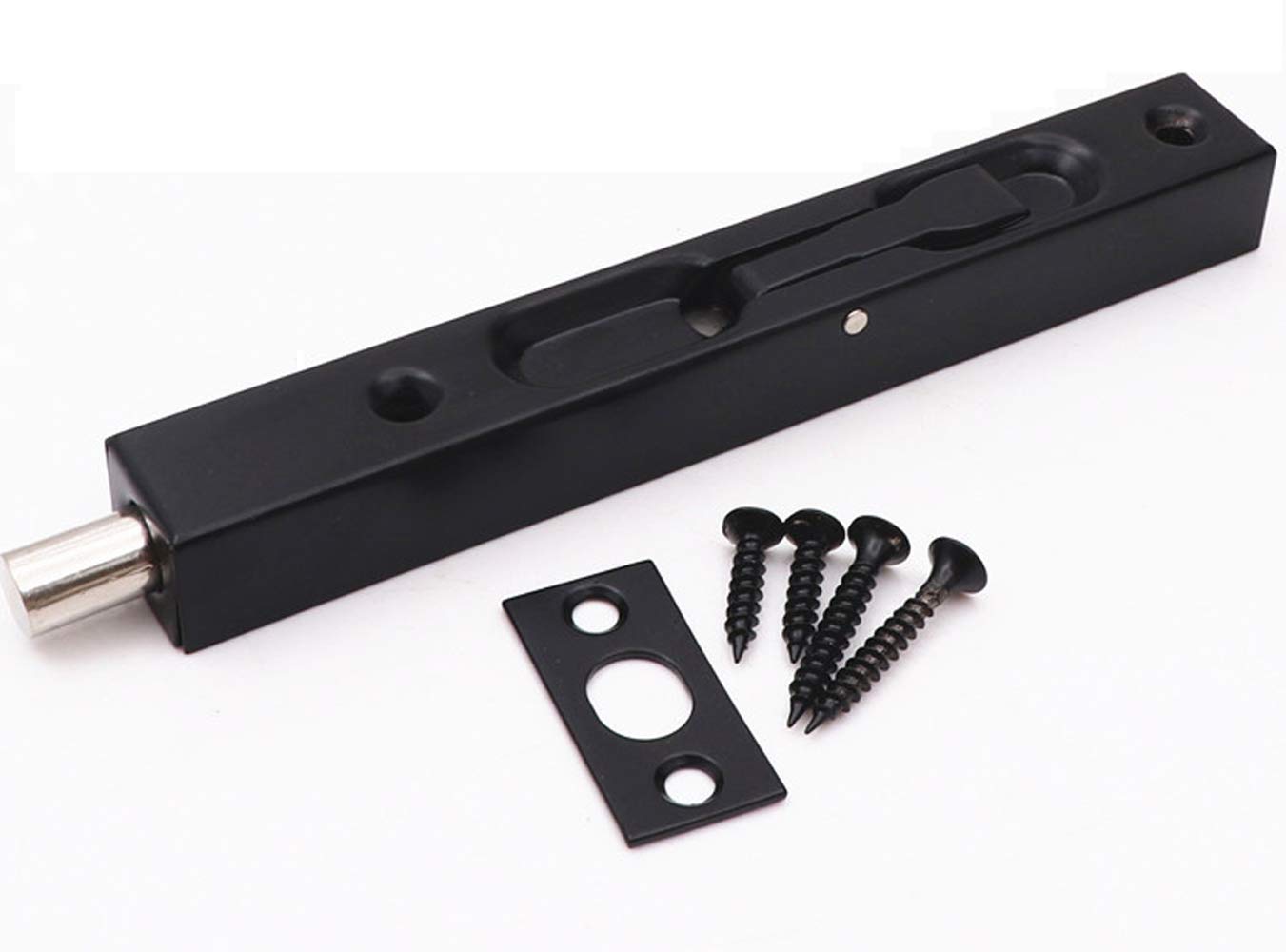 Bolt Protector Concealed Sliding Bolt Lock 6 inch Concealed Safety Door Lock for French Doors