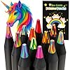 12 Matite Colorate Arcobaleno - Pastelli Arcobaleno - Matite Multicolore - Materiali Artistici per Bambini 8-12 Anni, Regali di Compleanno per Ragazze di 5-12 Anni, Artigianato