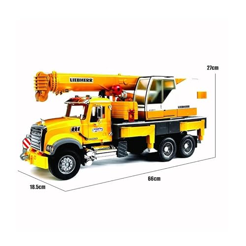 Bruder 02818 Mack Granite Liebherr Crane Truck #TOP4