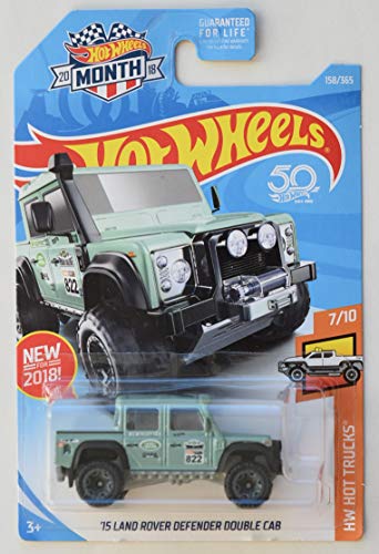 Hot Wheels 2018 Land Rover Defender Double Cab miniatura 1