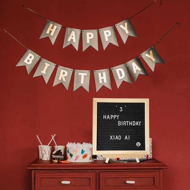 Miniatura 6 de Juego de números de letras y tablero de letras, tablero escolar para el primer día, tablero de mensajes negro, decoración de aula de palabras,