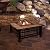 Fire Pit Set, Wood Burning Pit - Includes Spark Screen and Log Poker - Great for Outdoor and Patio, 32” Square Tile Firepit by Pure Garden