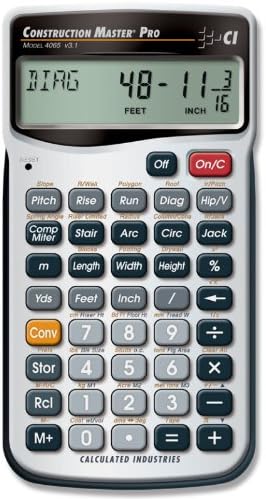 Calculated Industries 11 digit Construction Calculator Gray