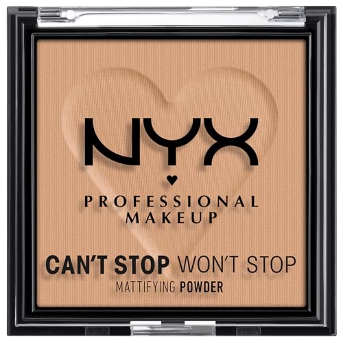 NYX Professional Makeup Can't Stop Won't Stop Mattifying Powder, Matte Finish, Tan