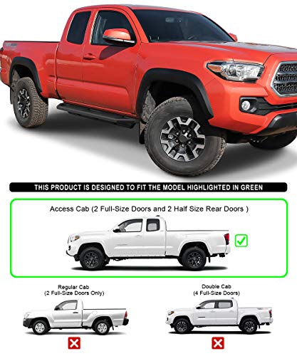 Estribos laterales acero inoxidable para Toyota Tacoma miniatura 2