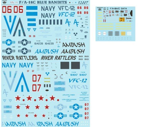 Maquette F/A-18C Hornet VFC-12 Ambush 1/32 pour collectionneur