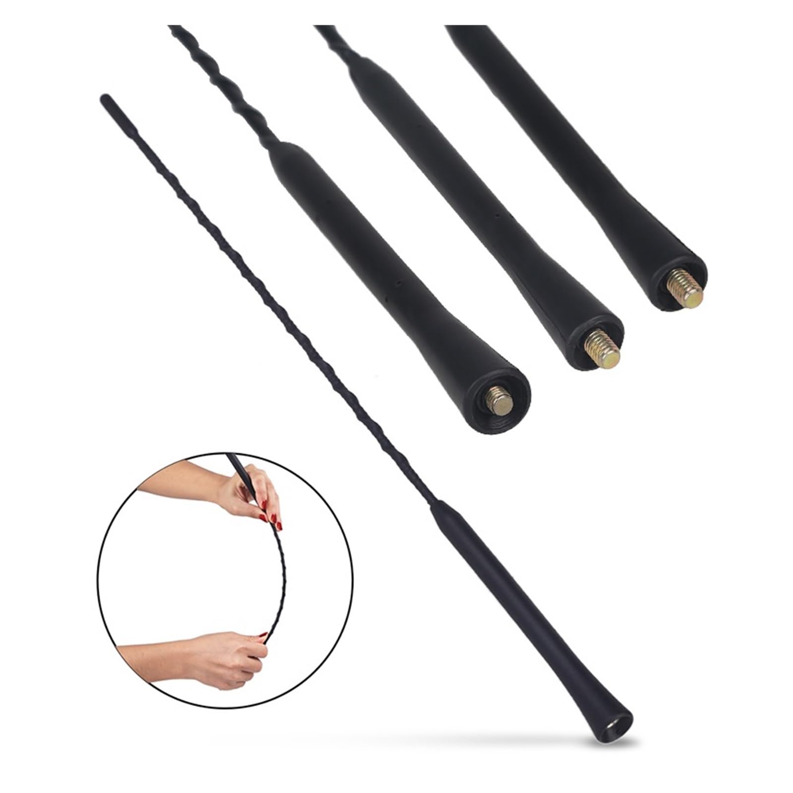 Antenna Universale For Auto Con 3 Viti Che Copre Più Modelli Da 9 "11" A 16" For Facile Ampia Compatibilità(9 inch 3 Screw)
