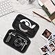 Canboc Kameratasche für Canon PowerShot G7 X Mark II/G7X Mark III Digital 4K Vlogging Kamera, Point and Shoot 4K Videokamera Tasche, Reißverschluss Mesh Tasche passt USB Kabel, Batterien, Schwarz