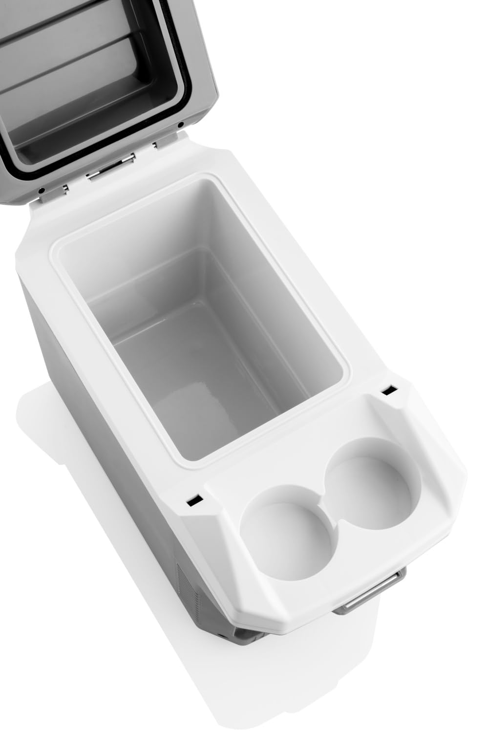 MC08 Mini-Kühlbox mit Heizfunktion I 8L Auto-Kühlbox I 12V I USB-Anschlüsse I leise (35 dB) I Anti-Rutsch I für Camping & Reisen I Grau