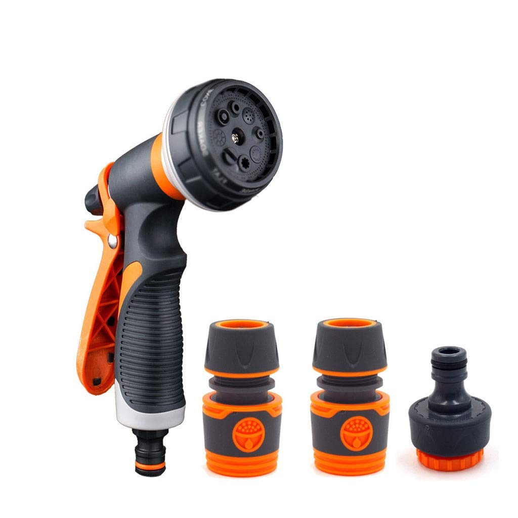 Pistola a spruzzo con ugello per tubo, pistola ad acqua ad alta potenza per irrigazione piante, cura del prato, pulizia e lavaggio auto