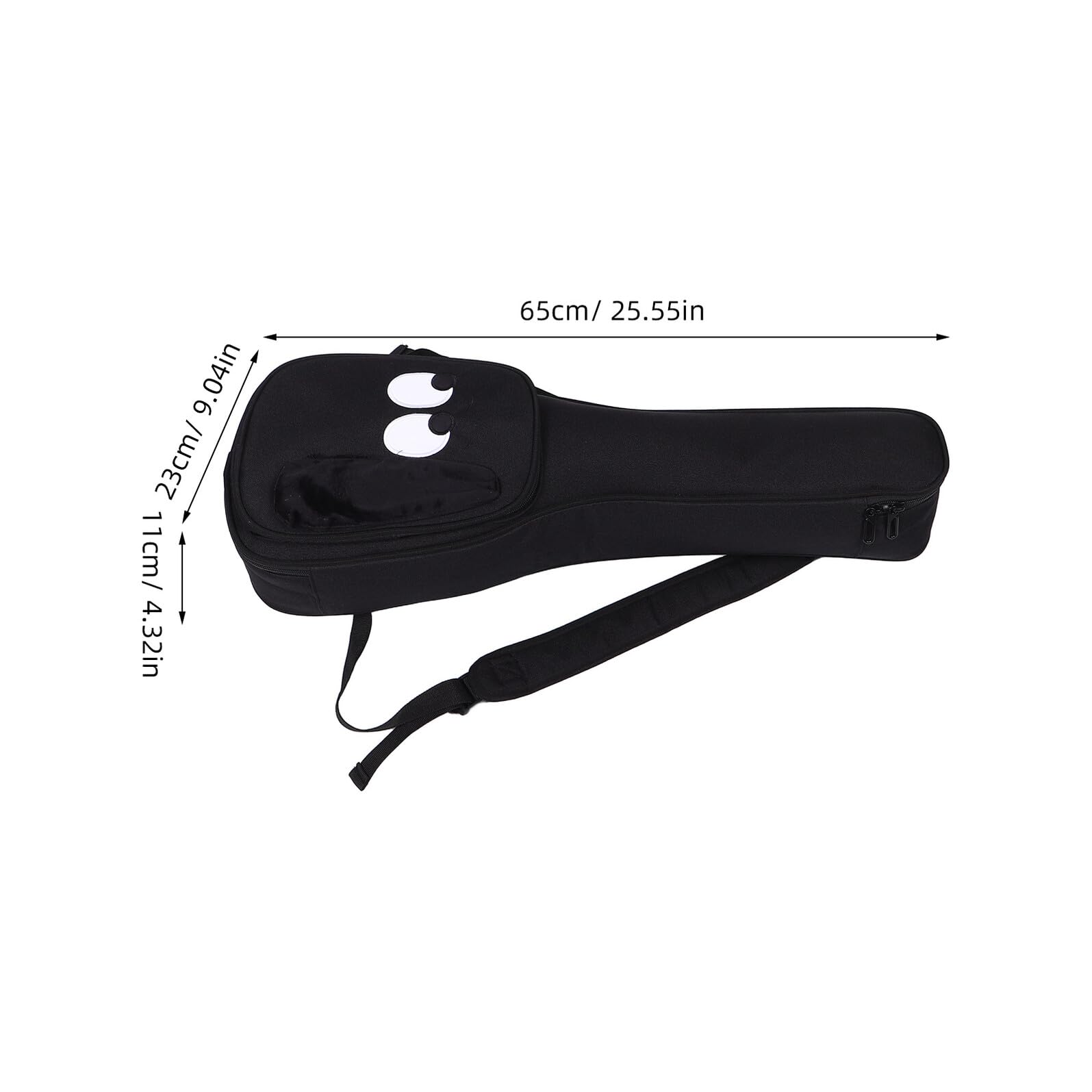 Sac à Dos de Rangement pour Ukulélé Format Concert Étui Souple Imperméable Tissu Oxford pour Transport Instruments