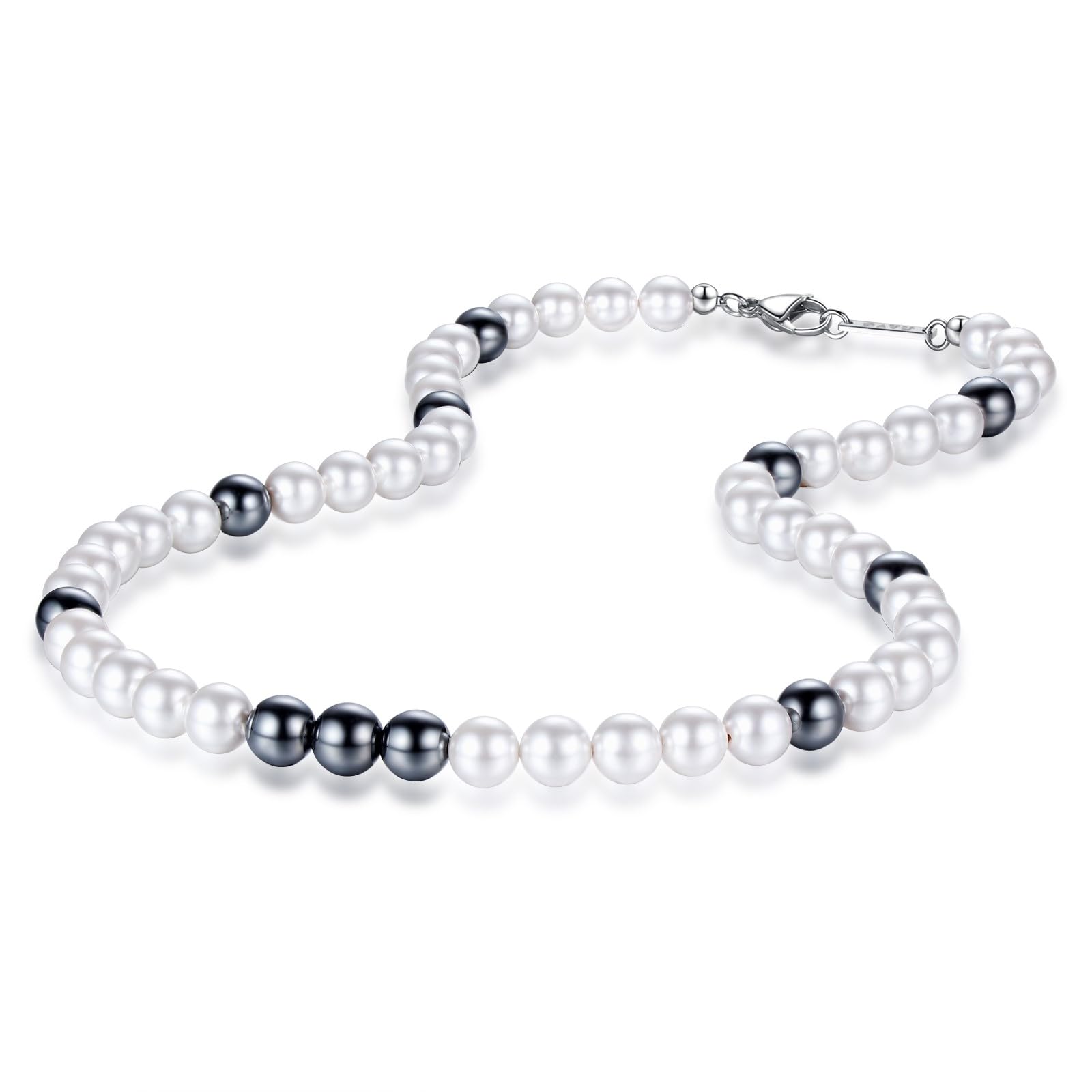 GAVU Collar de Perlas y Piedras Naturales Preciosas para Hombre