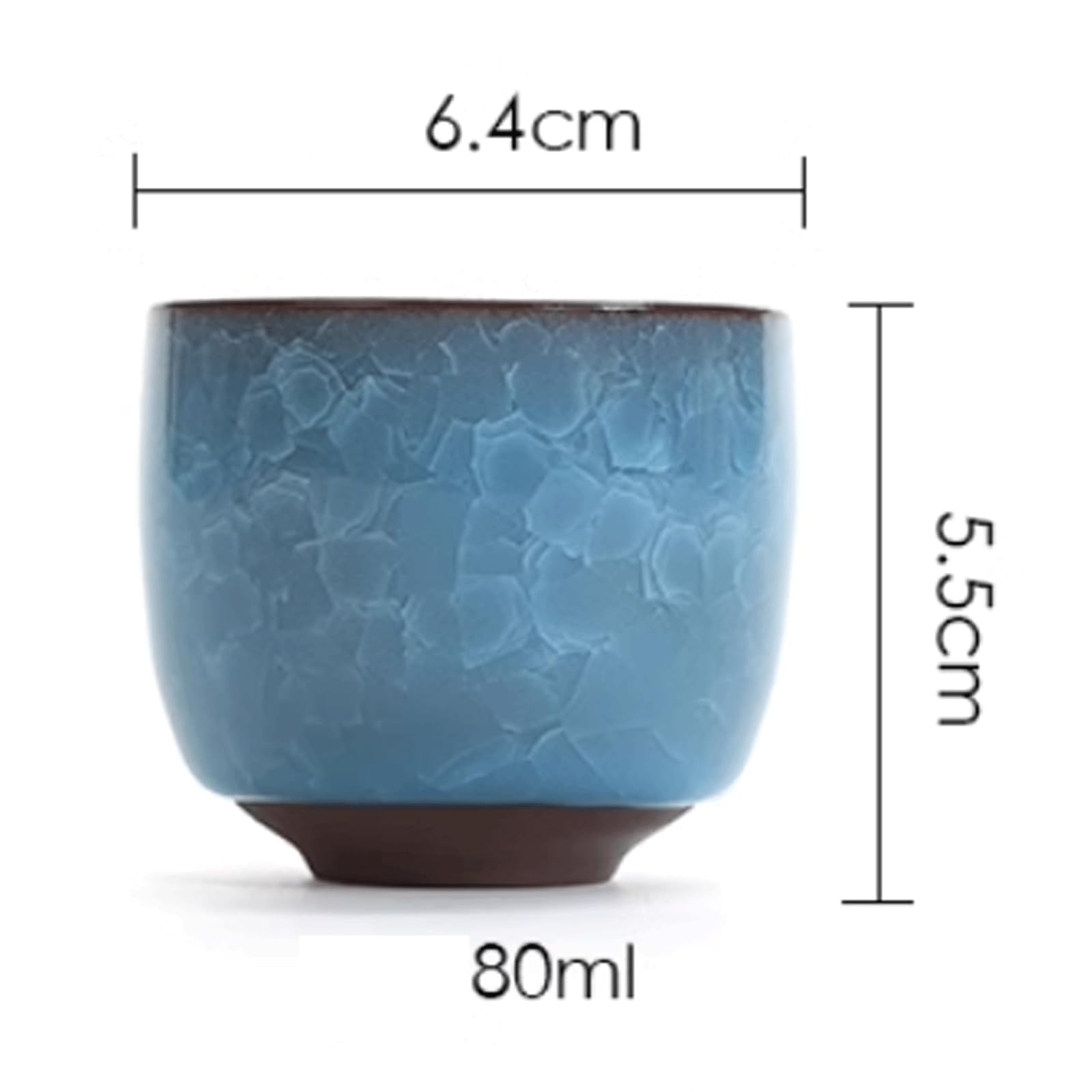 Ensemble de 7 tasses à thé de couleurs mélangées, ensembles de tasses à vin en céramique, tasses à saké classiques de Style chinois/japonais pour Restaurant, bureau et maison Service à saké