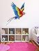 Scarlet Macaw Tropical Bird Wall Decal - 14" x 11"