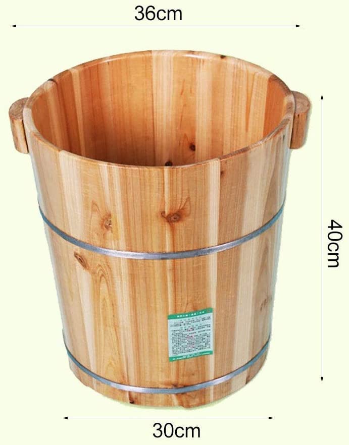 Bañera para pies de madera sólida para masaje manual miniatura 6