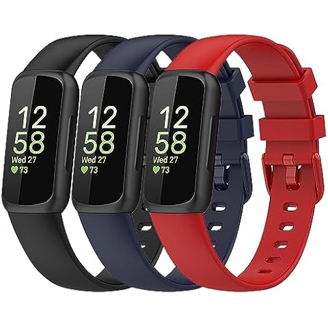 Bands Compatible with Fitbit Inspire 3 Bands for Women Men Sport Wristband Replacement Soft Silicone Straps for Fitbit Inspire 3 Smartwatch Small Large Cover