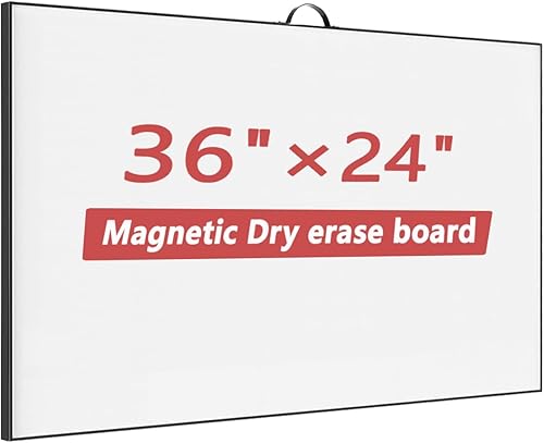 TORASO Pizarra blanca de borrado en seco, pizarra blanca magnética para pared, oficina, escuela, hogar, tablero colgante para