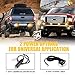 Xprite LED Surface Mount Strobe Lights Kit, White Amber Grill Grille Emergency Warning Flashing Marker Light Warning Light Assemblies for Trucks Vehicles ATV RV Cars Van - 8PCS