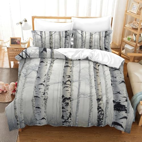 Housse de couette bouleau hypoallergénique microfibre douce - 3