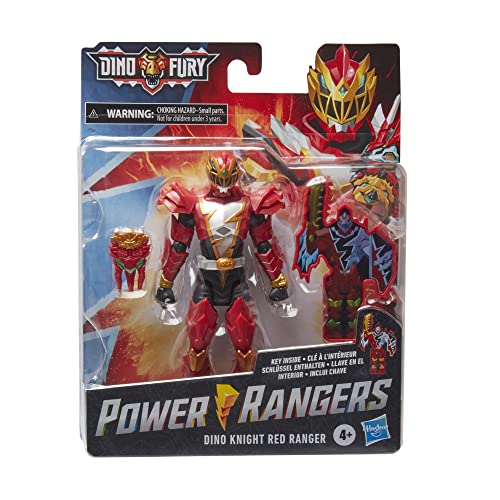Power Rangers Dino Fury Red Ranger 6" Action Figure With Key & Accessory, Ages 4+ #TOP1