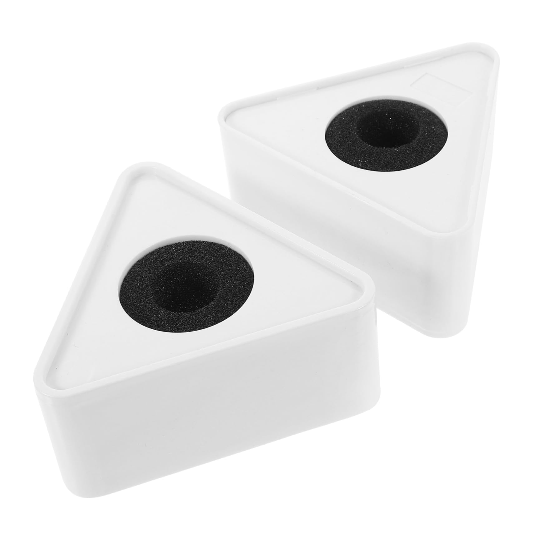 Abaodam 5 Set Di Logo Per Microfono in Abs Bandiera A Forma Di Triangolo Microfono Per Interviste Incisione O Adesivo in Pvc Scatola Da 2 Pezzi*5