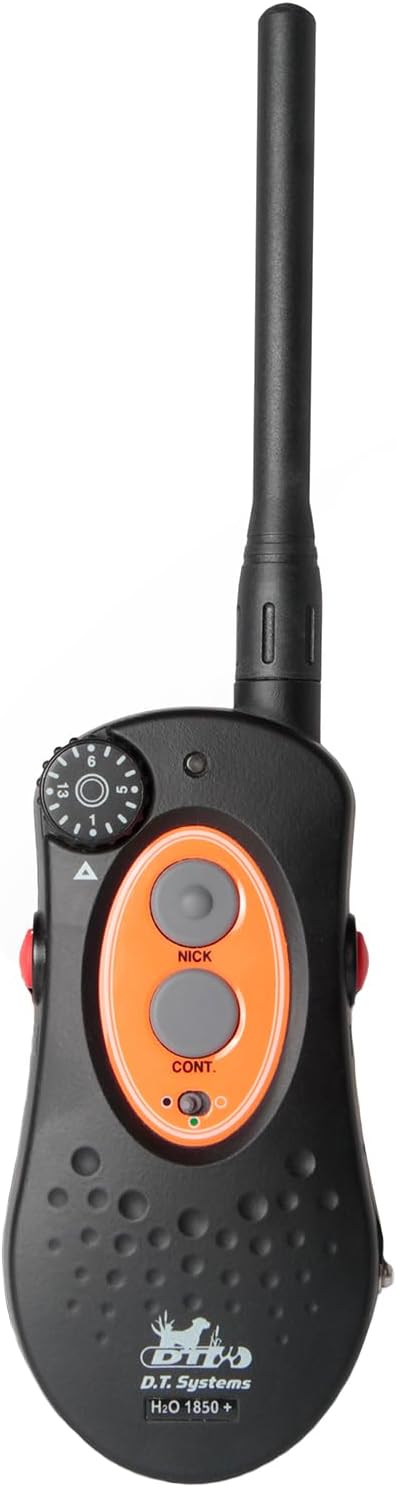 DT SYSTEMS H201850 Plus Upland Waterproof 12-23" Rechargeable Remote Dog Training E-Collar, 1800-Yard Range, 16 Stimulation Levels, Beeper/Locator