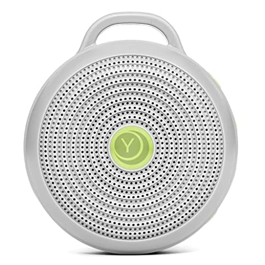 Yogasleep Hushh Portable White Noise Sound Machine for Baby, 3 Soothing Natural Sounds with Volume Control, Compact Size, Noise Canceling for Sleep Aid, Office Privacy, & Meditation, Registry Gift