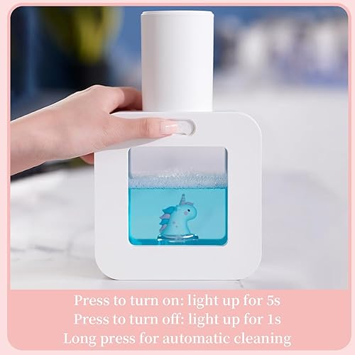 Miniatura 5 de Lindo dispensador de jabón para niños, dispensador automático de jabón espumoso para baño, cocina, oficina, escuela, regalo para niños, impermeable,