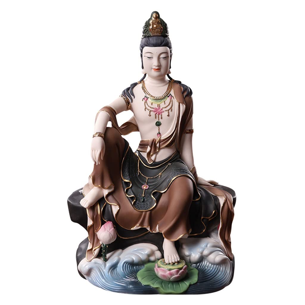 Statue de Bouddha Guanyin ornement maison en céramique Guanyin Bodhisattva