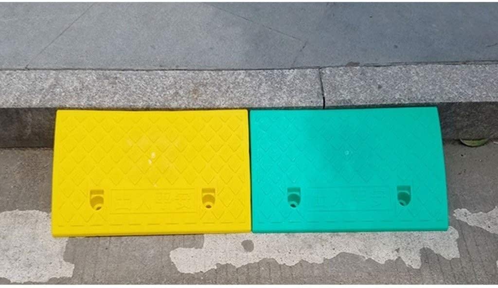 Rampas para Scooters de Movilidad, rampas de bordillo de plástico de Color, Almohadilla de Pendiente portátil Antideslizante, rampas de Servicio multifunción de 10,5 CM/13,2 CM