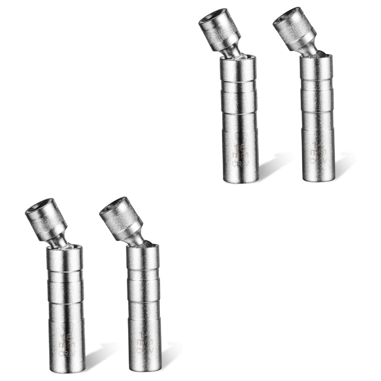 ULTECHNOVO 4piezas Llaves De Bujía Magnéticas y Herramienta De Acero Resistente Para Mantenimiento Automotriz Diseño y Ergonómico