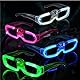 Partybrillen Set-8 Pcs Neon Party Outfit Rave Brille, Led Partybrille Leuchtende Brille, Festival Sonnenbrille 80er, 90er, Party für Geburtstag Fasching Festivalbrille für Kinder Erwachsene (8 Pcs)