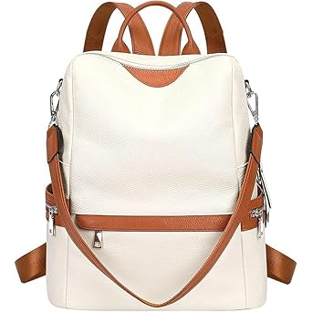 Women’s Convertible Leather Backpack Purse | Fashion Shoulder Backpack Handbag | Sling Bag for Travel Daily Use & Casual Outings | Elegant Lightweight Ladies Everyday Bag | Gift for Women