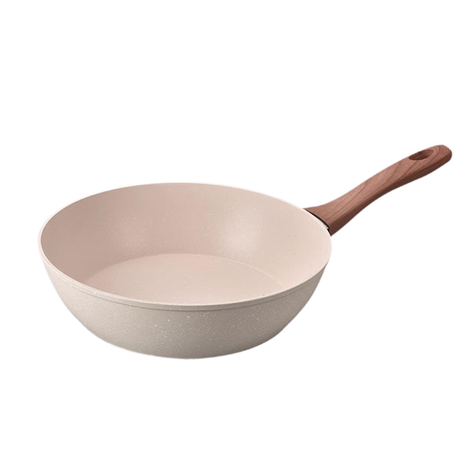 Padella per Friggere, Padella per Saltare, Pentolame Multifunzionale con Manico Ergonomico, Padella Antiaderente, Wok per Tutti, 28x7.6 Cm