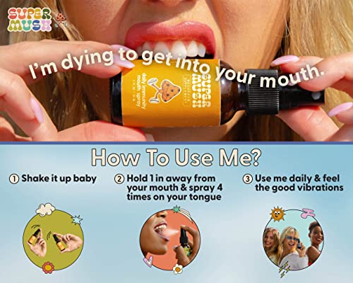 SuperMush Daily Immunity Mouth Spray Mushroom Spray Supplement for Immune & Digestive Health Support Turkey Tail & Reishi Mixed Mushrooms Extract | 30ml Pure & Organic Turkey Tail - Image 3