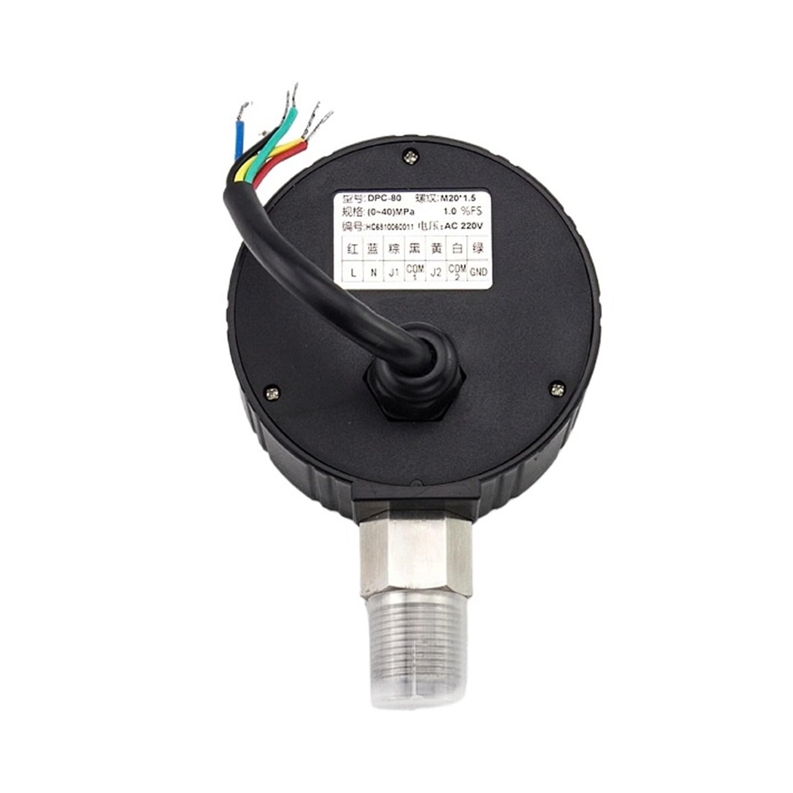 Manómetro de presión de contacto eléctrico con pantalla digital de control digital DPC-80(0～16 MPA)