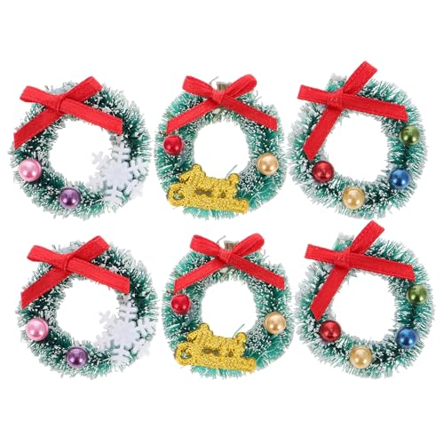 JOINPAYA 6stücke Teiliges Mini Weihnachtskranz Für Puppenhaus...